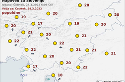 Vreme: jasno in toplo bo