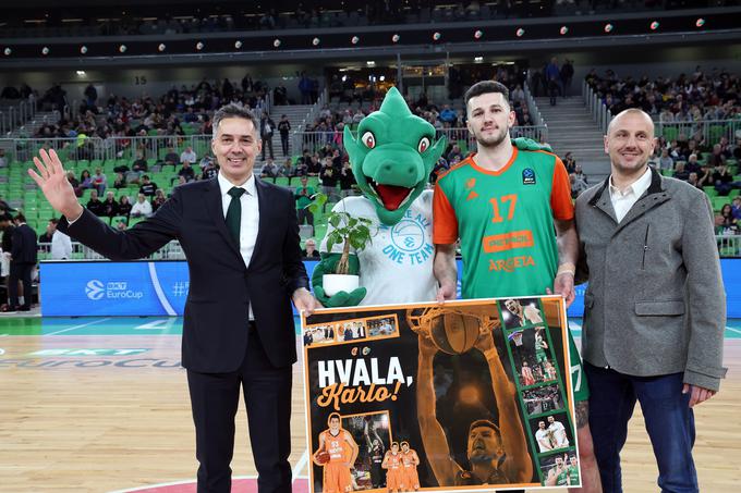 Cedevita Olimpija se je še uradno poslovila od Karla Matkovića. | Foto: www.alesfevzer.com