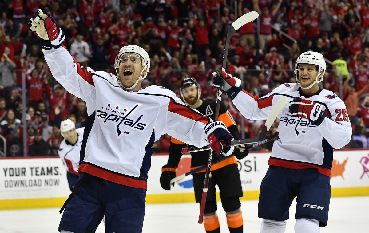 Washington Capitals | Hokejisti Washingtona so s 3:1 premagali Philadelphio. | Foto Reuters