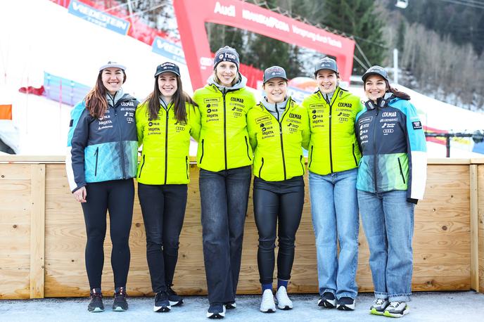 slovenske smučarke Kranjska gora | Slovenska šesterica za tekmi v Kranjski Gori | Foto Aleš Fevžer