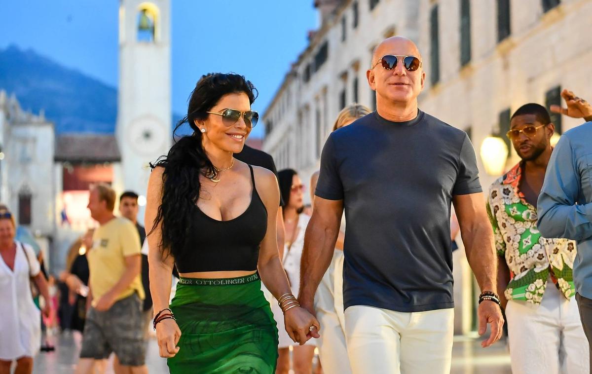 Jeff Bezos in Lauren Sanchez | Jeff Bezos in njegova zaročenka Lauren Sanchez sta v ponedeljek po tednu dni zapustila Hrvaško. | Foto Profimedia