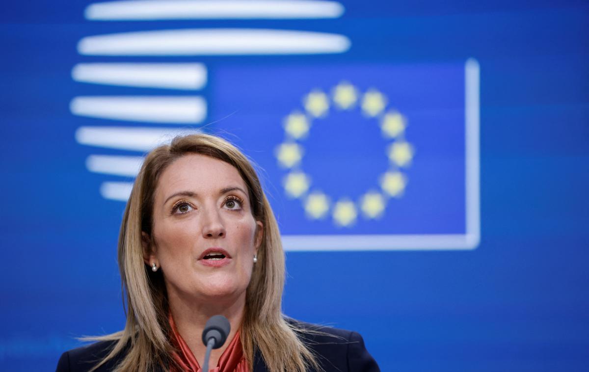 Roberta Metsola | Podatke o prejetih darilih je Roberta Metsola naknadno objavila na spletni strani Evropskega parlamenta. | Foto Reuters