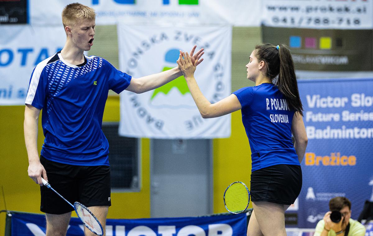 Petra Polanc Miha Ivančič Badminton | Miha Ivančič in Petra Polanc sta na domačem turnirju serije Futures v Brežicah izpadla v četrtfinalu. | Foto Grega Valančič/Sportida