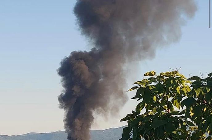 požar Krško | V okolici Krškega je zagorelo v centru za ravnanje z odpadki podjetja Kostak. | Foto jedrska.si