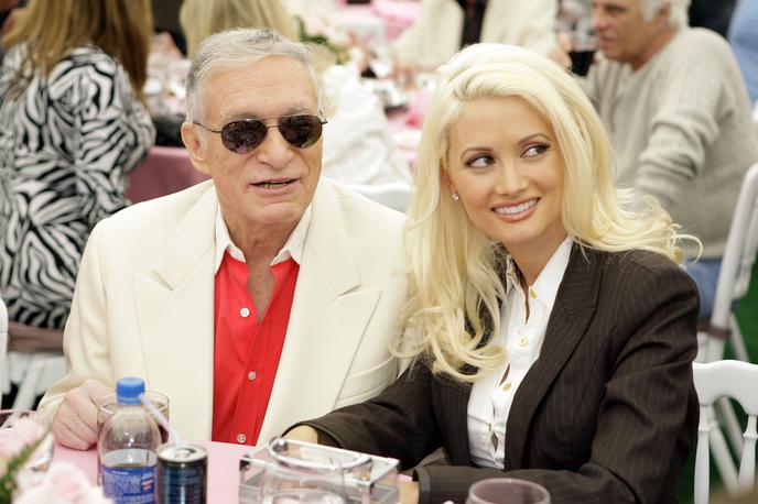 Hugh Hefner Holly Madison | Hugh Hefner in Holly Madison leta 2008. | Foto Guliverimage/AP