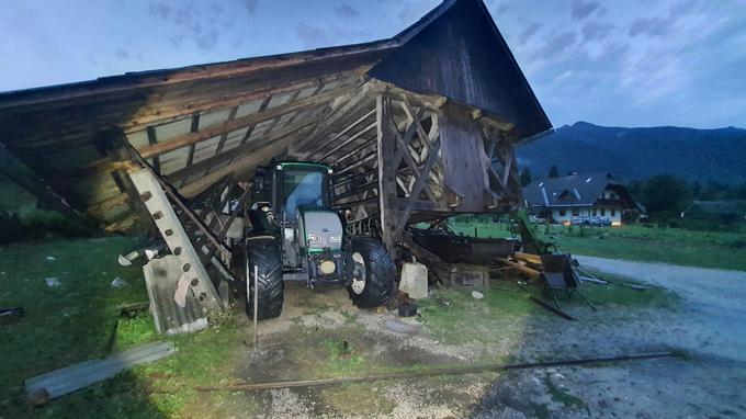 Posledice neurja na Bohinjskem | Foto: Meteoinfo Slovenija