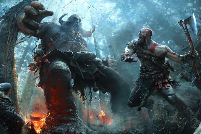 Ponovni zagon franšize God of War, ki velja za eno najuspešnejših serij videoiger v zadnjem desetletju, bo igralca iz grške mitologije zdaj preselila v nordijsko mitologijo. Znova bomo sicer prevzeli nadzor nad dobro znanim junakom Kratosom, ki je v prejšnjih delih serije prešteval rebra starogrškim božanstvom. Tokrat bodo njegove pesti in magično sekiro, ki bo zamenjala njegovo prejšnje glavno orožje, rezili na verigah, občutile nordijske legendarne pošasti. Igralec bo lahko za krajši čas prevzel nadzor tudi nad Kratosovim sinom Atreusom. | Foto: SONY