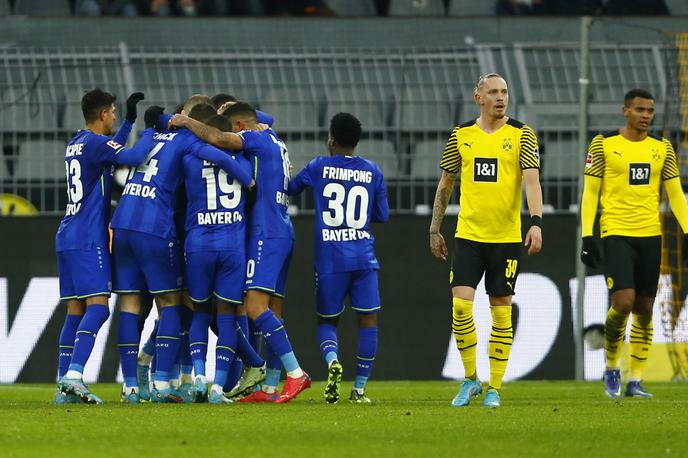 Bayer Borussia Dortmund | Bayer iz Leverkusna je v Dortmund mrežo Borussie zatresel kar petkrat! | Foto Reuters