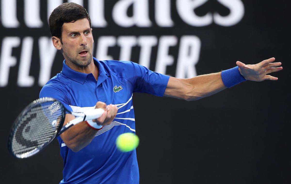 Novak Đoković | Novak Đoković je na dobri poti do polfinala. | Foto Gulliver/Getty Images