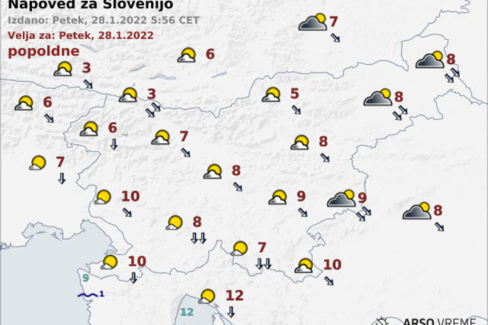 vreme | Foto ARSO Meteo