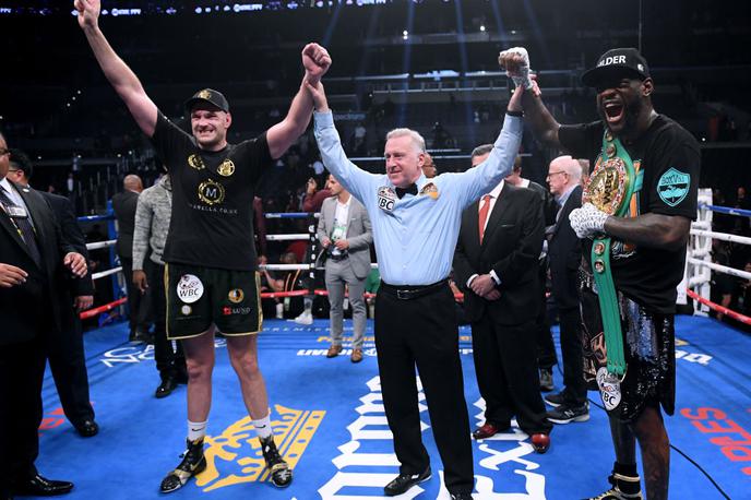 Tyson Fury, Deontay Wilder | V Staples Centru smo videli odlično boksarsko predstavo, zmagovalca pa ne. | Foto Gulliver/Getty Images