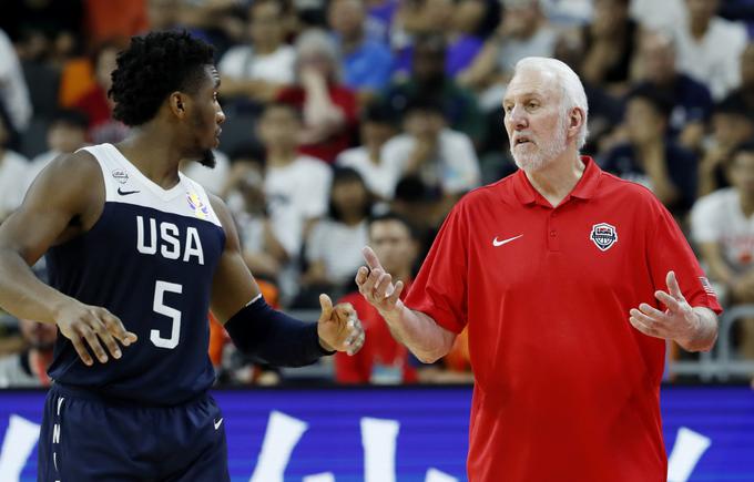 Gregg Popovich in Donovan Mitchell sta se morala lani na SP 2019 na Kitajskem zadovoljiti z zgolj sedmim mestom. | Foto: Reuters