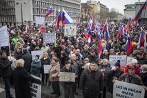 Protestni shod upokojencev, ki ga je pripravila ljudska iniciativa Glas upokojencev Slovenije. Upokojenci