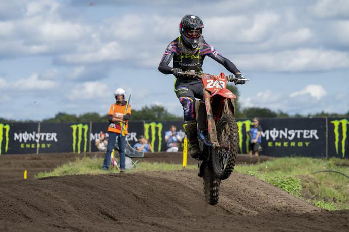 Tim Gajser Nizozemska Honda | Tim Gajser je bil na sobotni kvalifikacijski vožnji peti. Letos jo je dobil sedemkrat. | Foto Honda Racing/ShotbyBavo