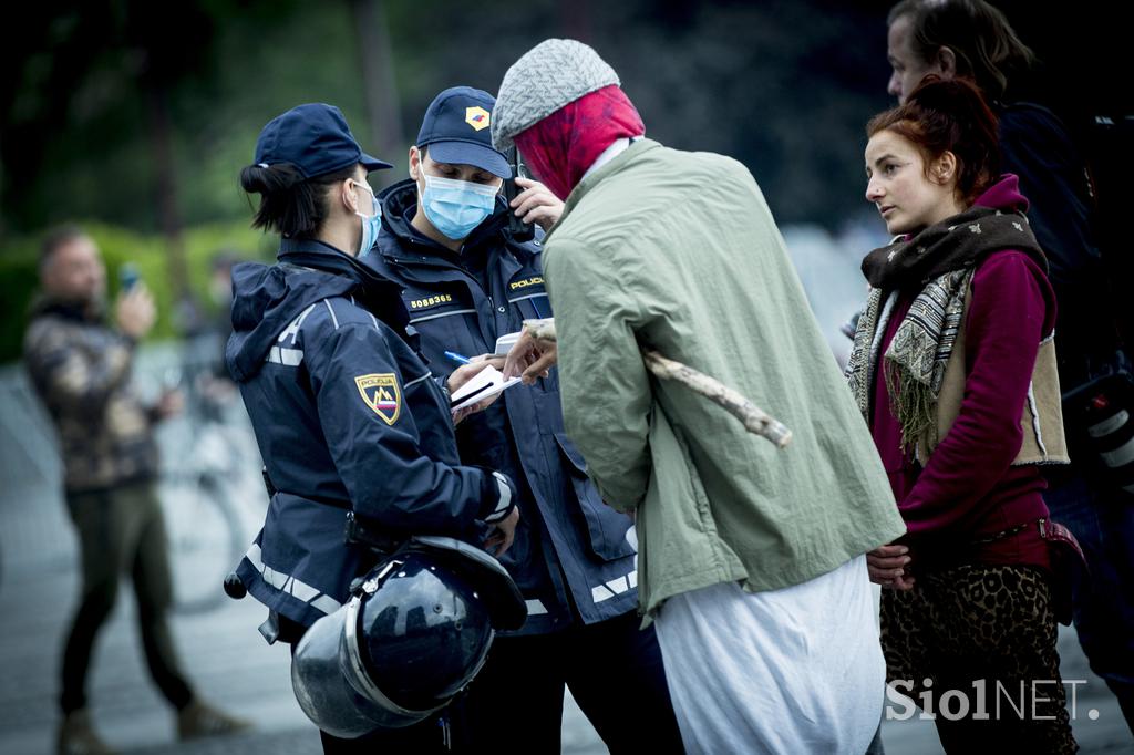 Protesti kolesarjev v Ljubljani