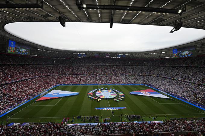 Finale lige prvakov bo 31. maja 2025 v Münchnu, na stadionu, kjer je bil 20. junija 2024 dosežen slovenski rekord, ko je razburljivo tekmo Eura med Slovenijo in Srbijo (1:1) v živo spremljalo na Bavarskem več kot 20 tisoč slovenskih navijačev! | Foto: Guliverimage