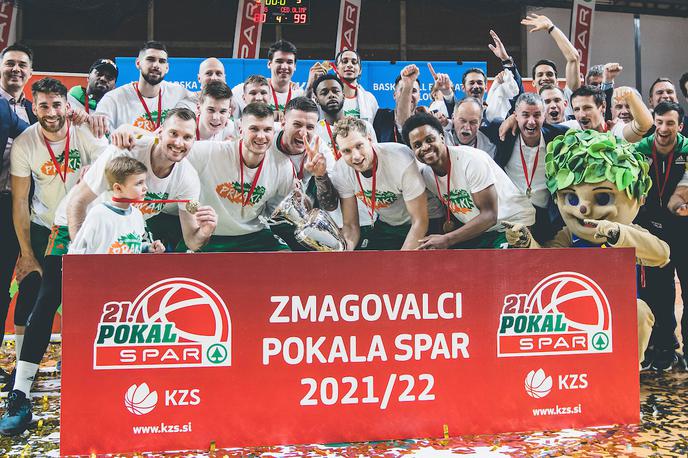 Cedevita Olimpija pokal Spar | Košarkarji Cedevite Olimpije so osvojili pokalni naslov. | Foto Grega Valančič/Sportida