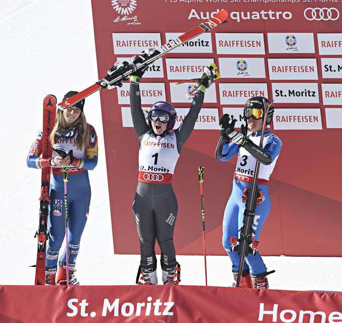 Tessa Worley je bila v središču pozornosti. | Foto: Getty Images