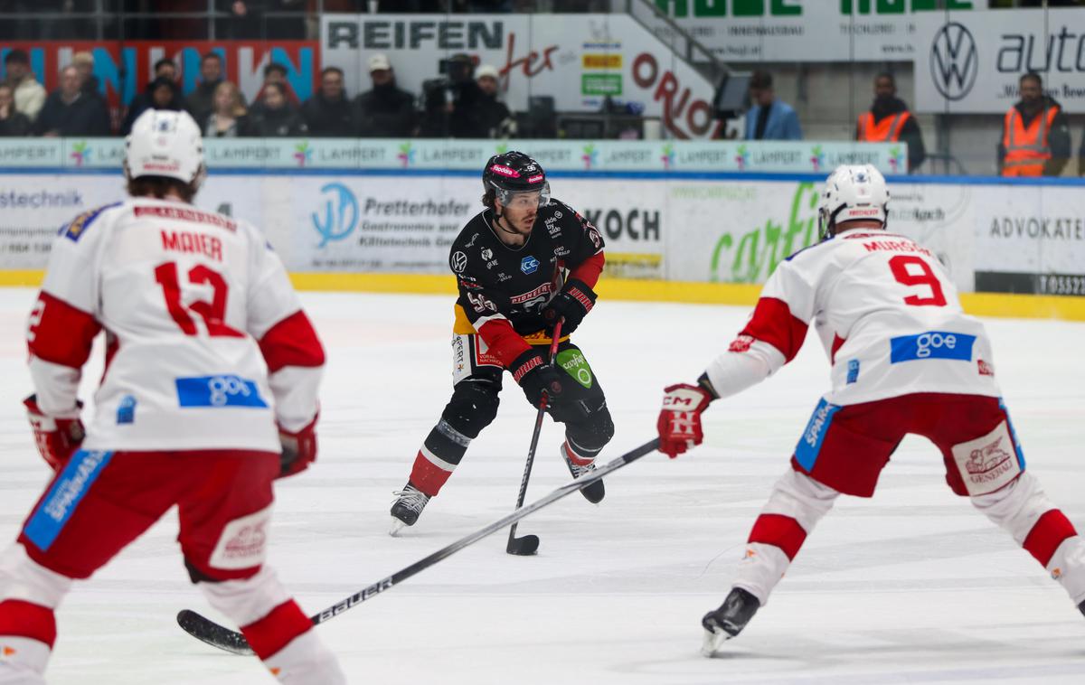 Pioneers Vorarlberg : EC KAC | Celovčani so se v polfinalu pridružili Salzburgu in Bolzanu. | Foto Dorner_pioneers.hockey