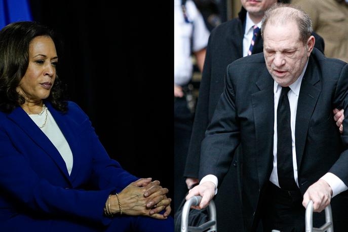 Kamala Harris, Harvey Weinstein | Weinstein je Harrisovi daroval 5000 dolarjev, kar je kasneje preusmerila v organizacijo za pomoč ženskam. | Foto Getty Images