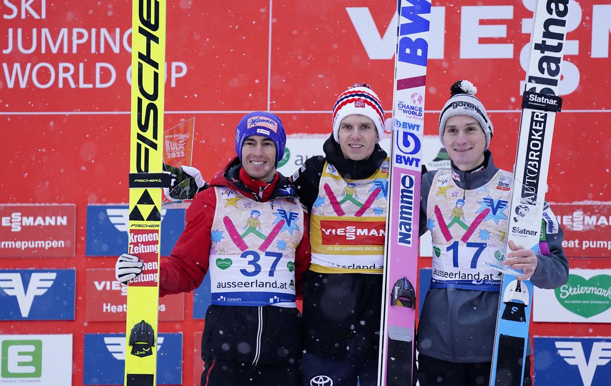 Domen Prevc | Norvežan Halvor Egnar Granerud je po sobotni zmagi na Kulmu prevzel tudi vodstvo v skupnem seštevku svetovnega pokala. | Foto Guliverimage