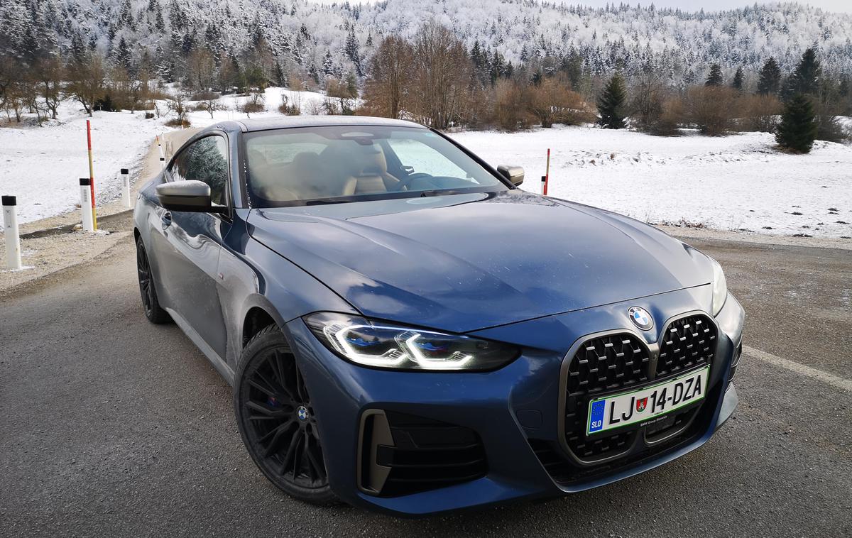 BMW 440i xDrive | Novi BMW serije 4 so namensko oblikovali tako, da deli mnenja in to velja predvsem za sprednji del z velikimi "ledvičkami". Tako pristop k oblikovanju, ki bo torej delil mnenja, bodo obdržali tudi v prihodnje.  | Foto Gregor Pavšič