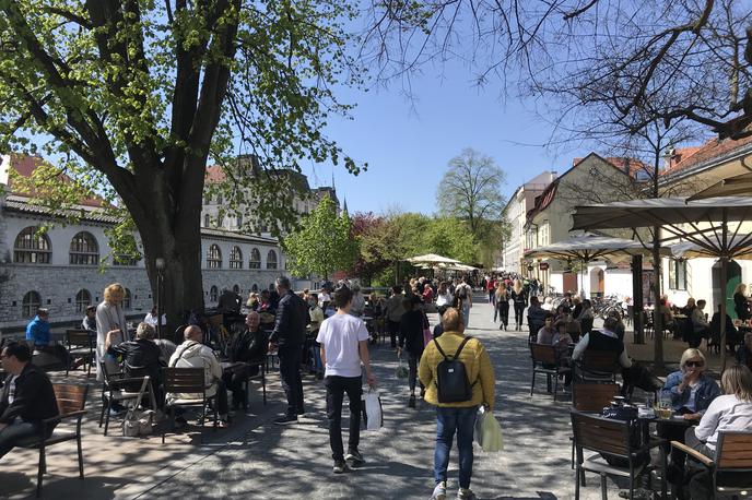 odprtje teras Ljubljana lokali bar terasa | V panogi pričakujejo pomoč države ali v okviru prihajajočega interventnega zakona za turizem ali celo novega protikoronskega svežnja, je poudaril Blaž Cvar.  | Foto Iztok Hočevar