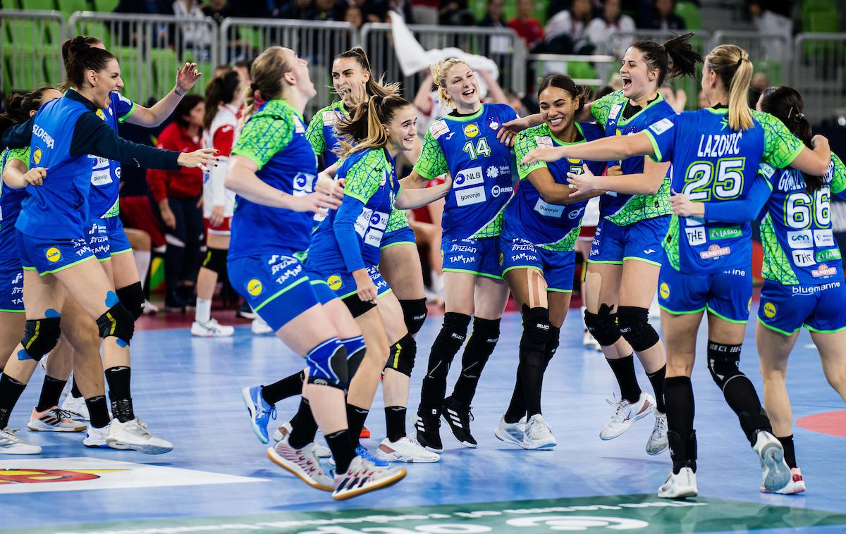 EHF Euro22: Slovenija - Hrvaška | Slovenke so ugnale ekipo Hrvaške. | Foto Grega Valančič/Sportida