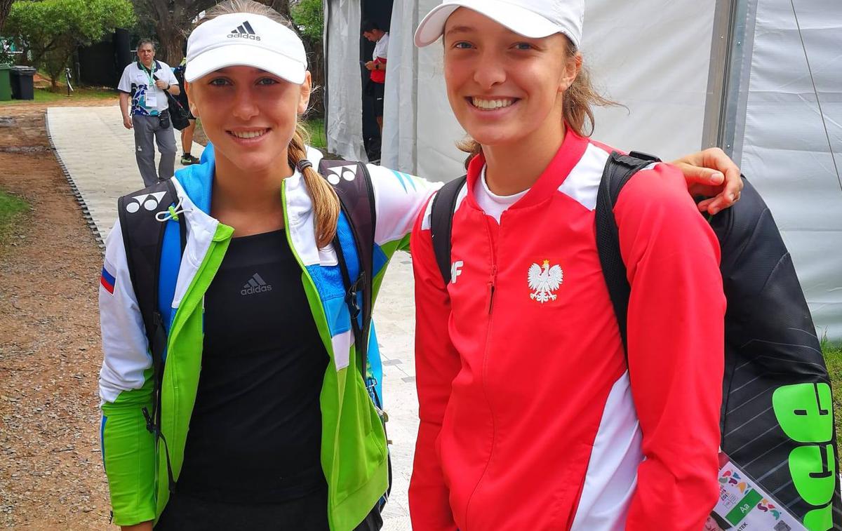 Kaja Juvan MOI Buenos Aires | Kaja Juvan je olimpijska mladinska prvakinja v ženskih dvojicah. | Foto OKS