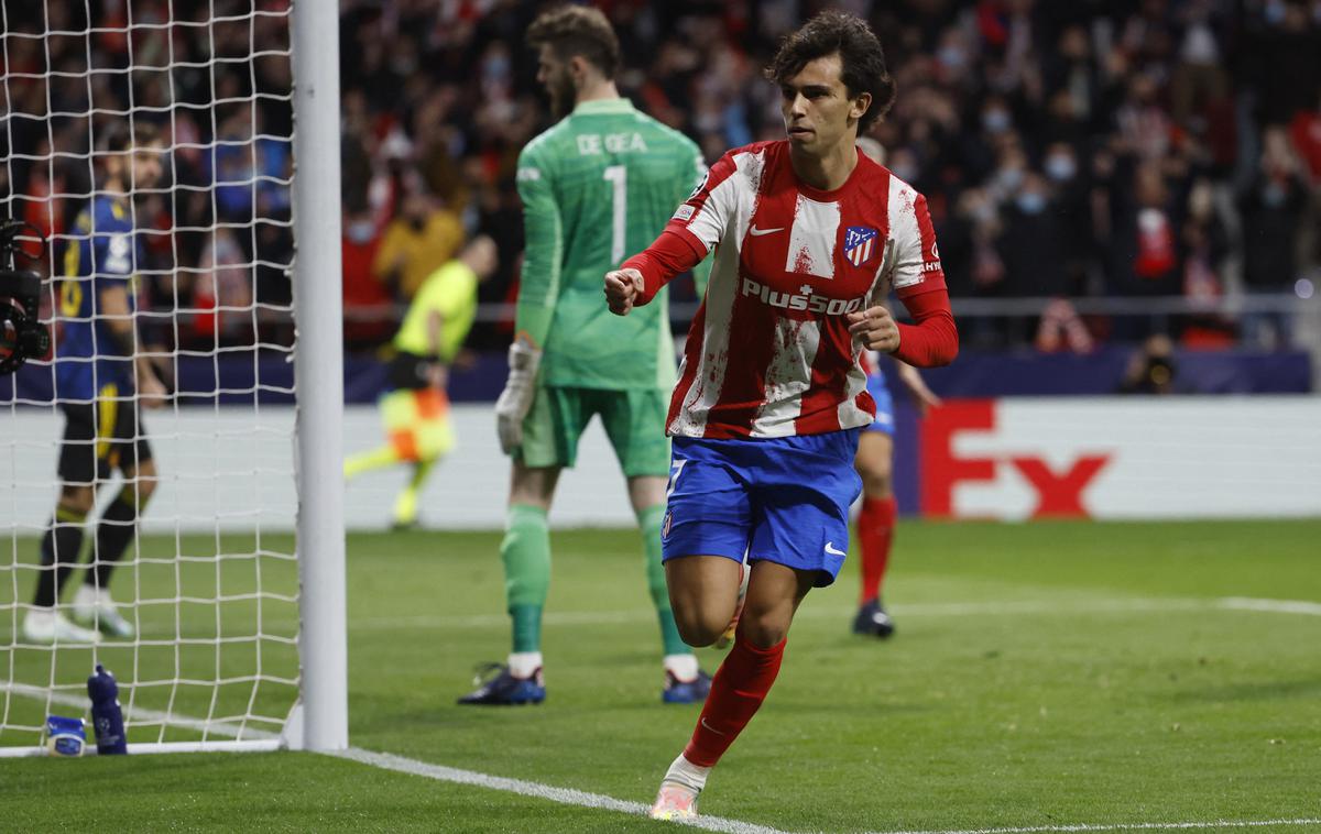 Atletico Manchester United | Joao Felix je popeljal Atletico v vodstvo v 7. minuti. | Foto Reuters