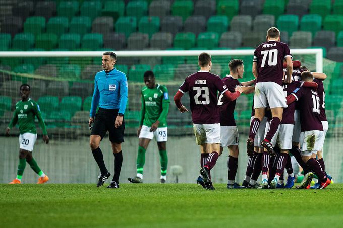 Triglav se je veselil zmage v Stožicah. | Foto: Grega Valančič/Sportida