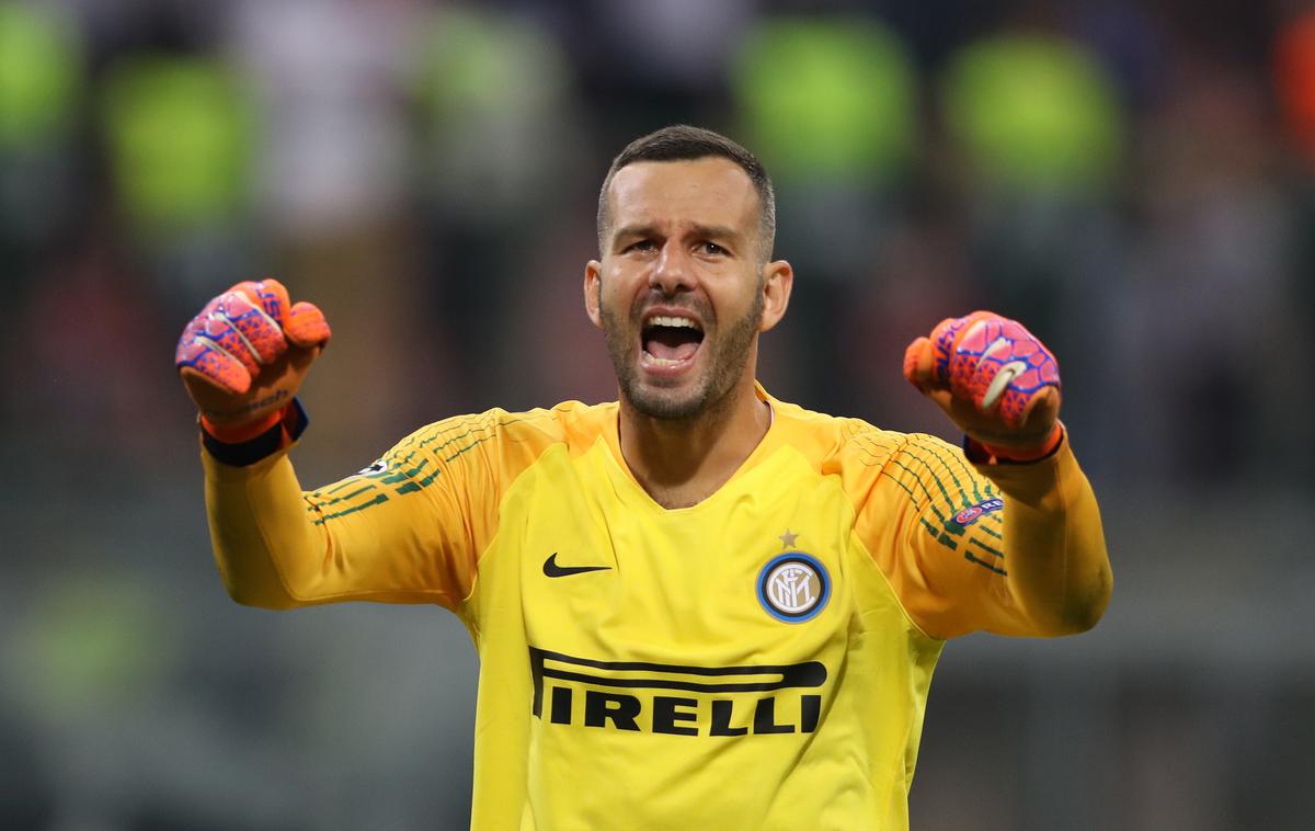 Samir Handanović | Samir Handanović bo prvič kapetan Interja v četrtek na Dunaju. | Foto Guliver/Getty Images