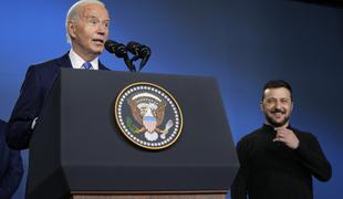 Biden predstavil Zelenskega: "Dame in gospodje, predsednik Putin." #video