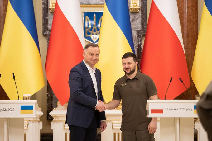 Andrzej Duda in Volodimir Zelenski | Foto: Guliverimage/Vladimir Fedorenko