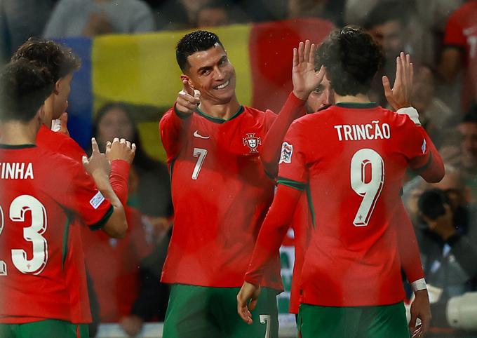 Kapetan Portugalske Cristiano Ronaldo je danes dobil tekmeca v četrtfinalu lige narodov, to je postala Danska. | Foto: Reuters