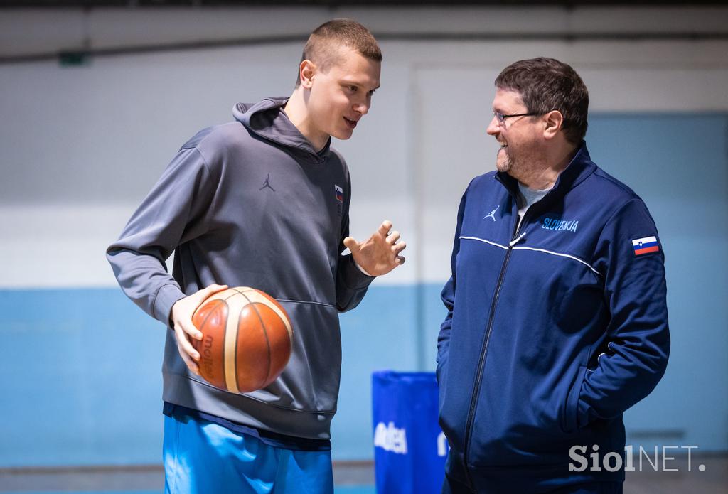 trening slovenska košarkarska reprezentanca