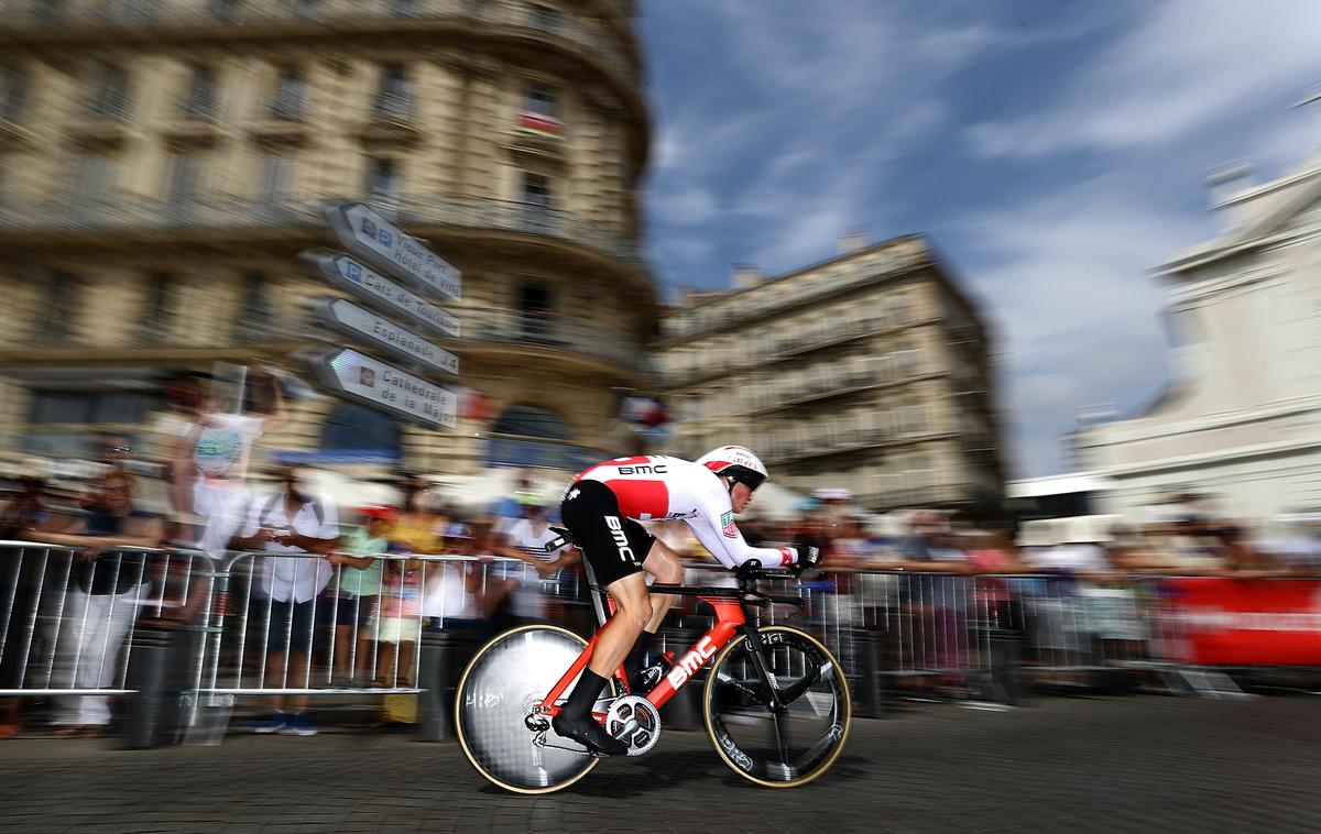 Stefan Küng | Stefan Küng je dobil uvodni kronometer. | Foto Getty Images