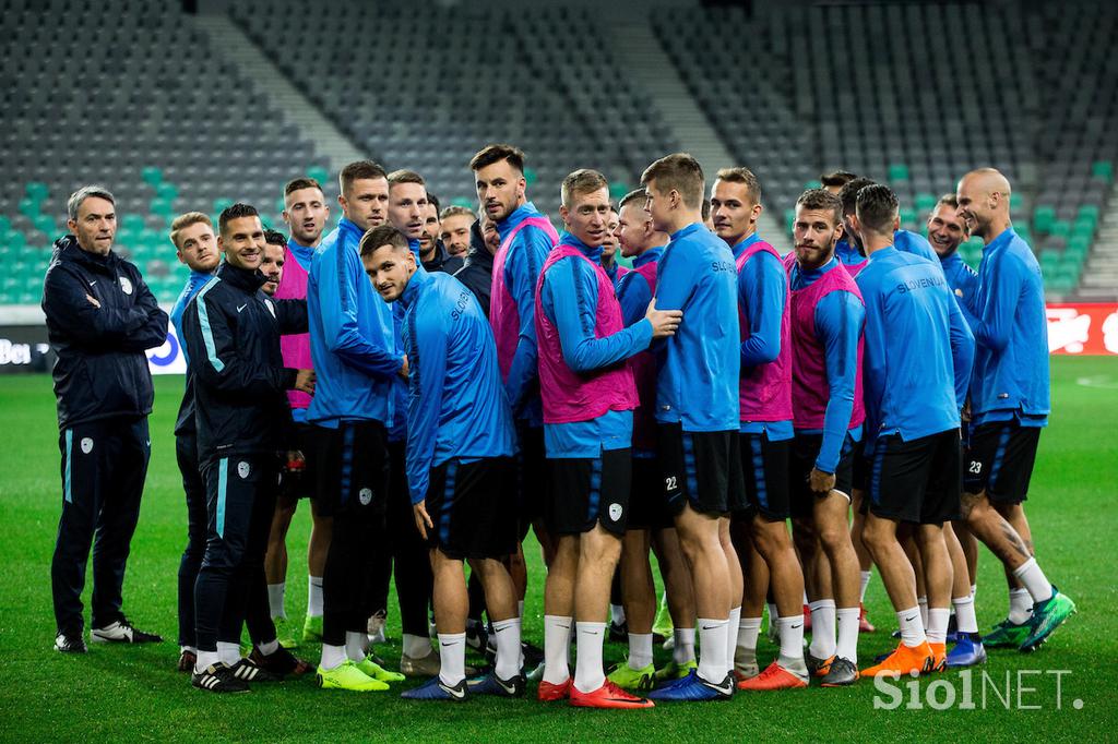 Slovenska nogometna reprezentanca trening Stožice