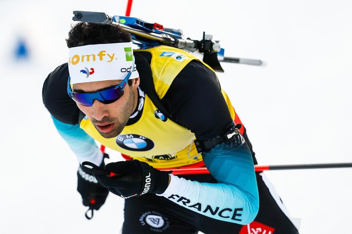 Martin Fourcade | Francozi so na krilih Martina Fourcada v Ruhpoldingu slavili štafetno zmago. | Foto Guliver/Getty Images