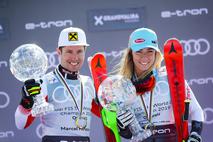 Marcel Hirscher in Mikarla Shiffrin