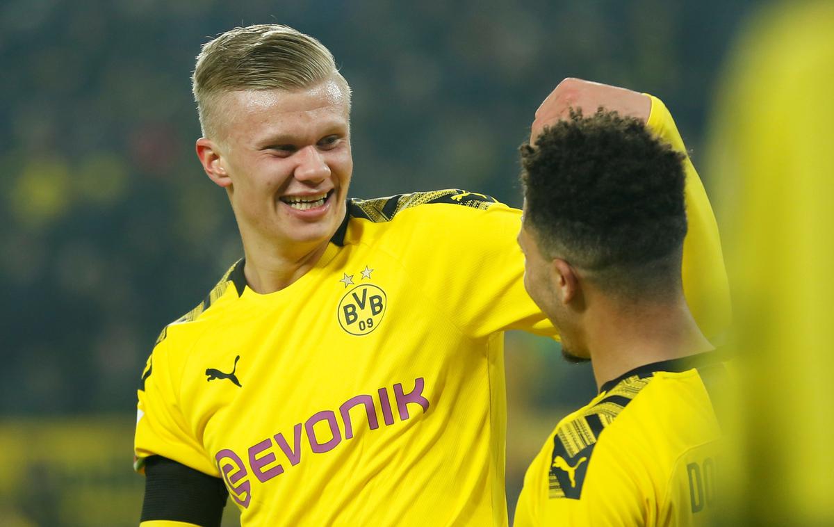 Erling Haaland, Jadon Sancho | Erling Haaland in Jadon Sancho. Trenutno najbolj razburljiv najstniški par nogometnega (in verjetno tudi športnega) sveta. | Foto Reuters