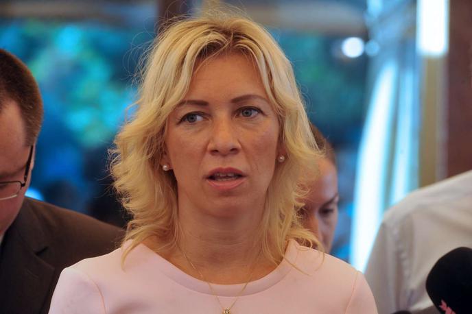 Marija Zaharova | Tiskovna predstavnica ruskega zunanjega ministrstva Marija Zaharova je v Moskvi dejala, da so zadovoljni, ker se je za resnično izkazalo vse, kar so rekli, pri tem pa nakazala na številne kritike, ki jih je Moskva izrekla na račun agencije Usaid. | Foto Tanjug/STA