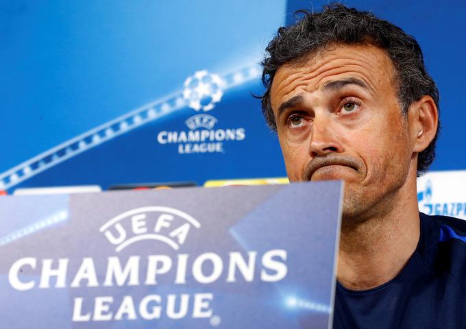 Luis Enrique je pred novim velikim izzivov. Proti PSG je nadoknadil štiri gole zaostanka (0:4). | Foto: Reuters