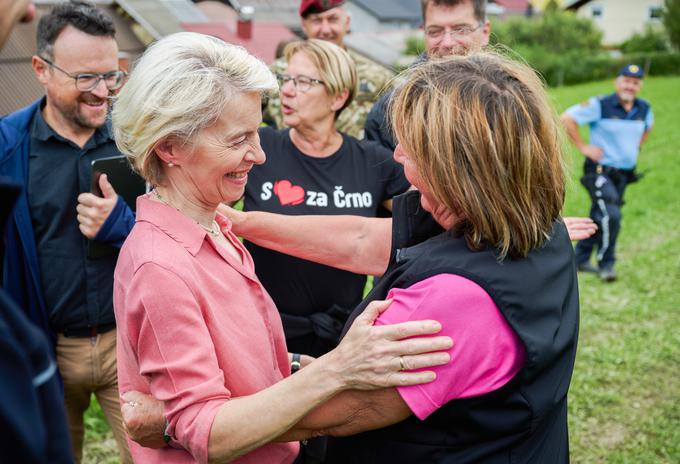 Ursula von der Leyen v Črni na Koroškem. | Foto: Dati Bendo