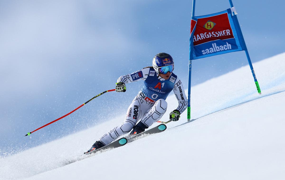 Saalbach Ester Ledecka | Čehinja Ester Ledecka je z zmago kronala superveleslalomski zaključek sezone.  | Foto Guliverimage