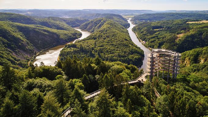 Mettlach, pogled na Saarschleife Baumwipfelpfad © DZT, Foto: Jens Wegener. | Foto: 