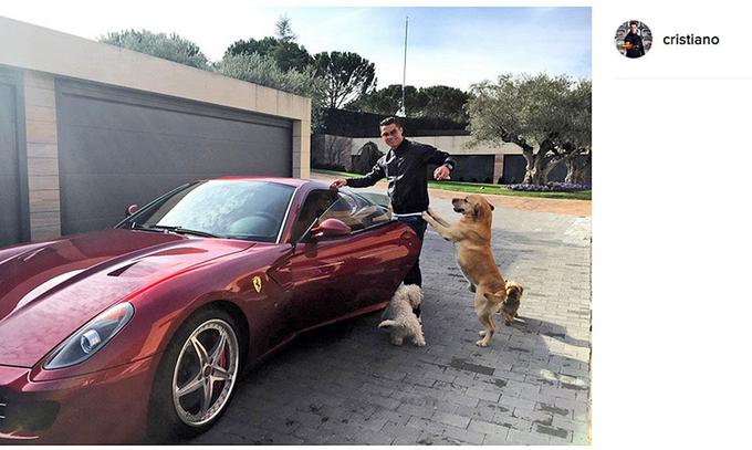 Ronaldov ferrari 599 GTE. (foto; Instagram) | Foto: Instagram/Getty Images