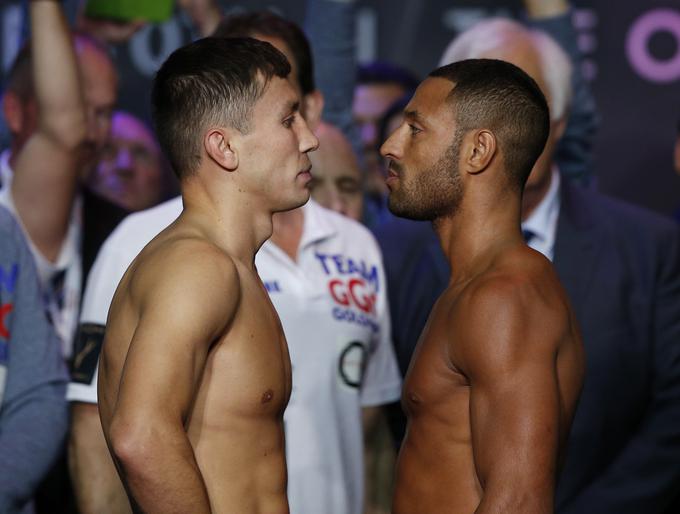 Genadij Golovkin in Kell Brook imata skupaj kar 71 zmag, poraza pa še ne poznata. V soboto ga bo eden od njiju doživel prvič. | Foto: Reuters