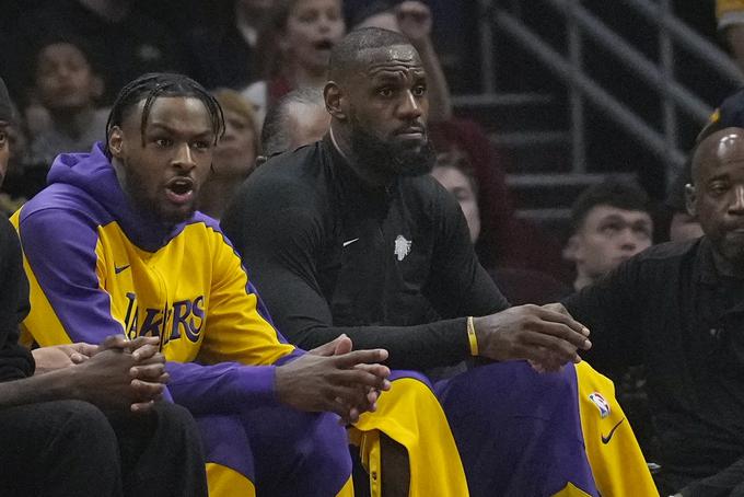 Bronny James in LeBron James | Foto: Guliverimage