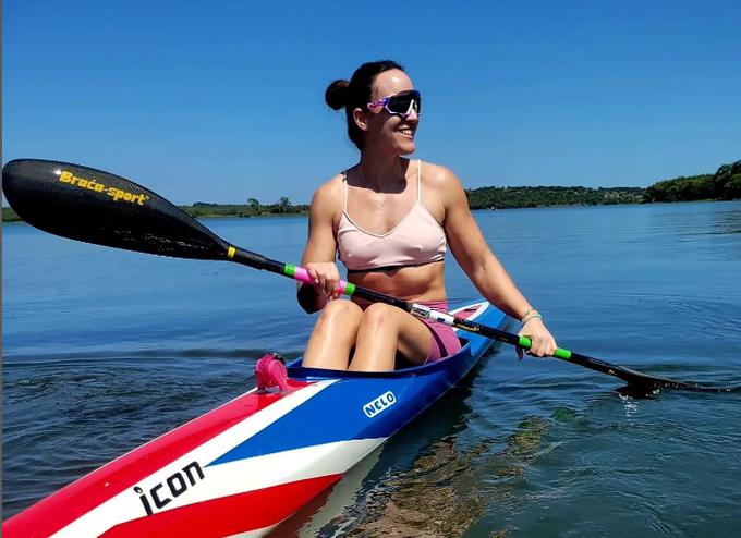 Začela je tudi treninge v čolnu. | Foto: Osebni arhiv Anje Osterman